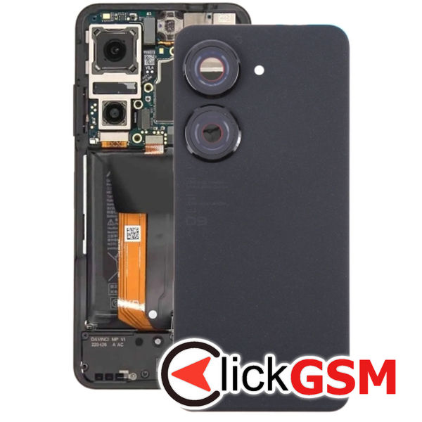 Piesa Piesa Capac Spate Cu Geam Camera Black Asus Zenfone 9 X79