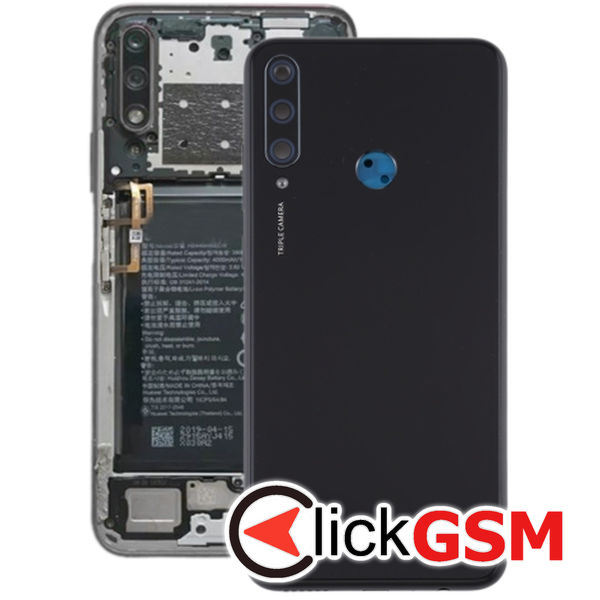 Piesa Capac Spate Cu Geam Camera Black Huawei Y6p 2eyp