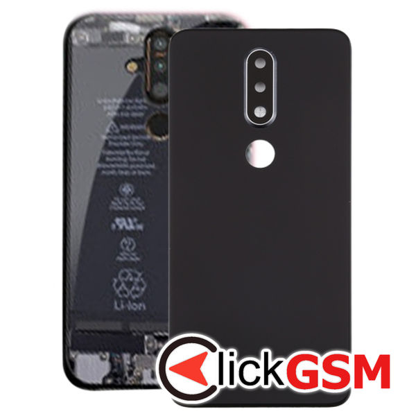 Piesa Piesa Capac Spate Cu Geam Camera Black Nokia X6 49k7