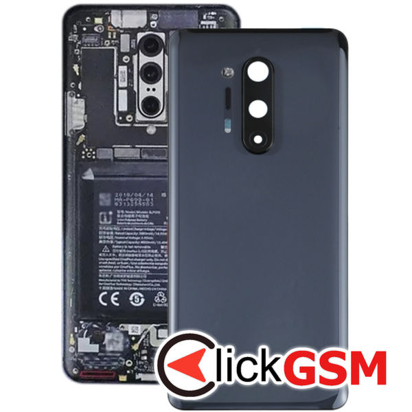 Piesa Capac Spate Cu Geam Camera Black Oneplus 8 Pro 21ug