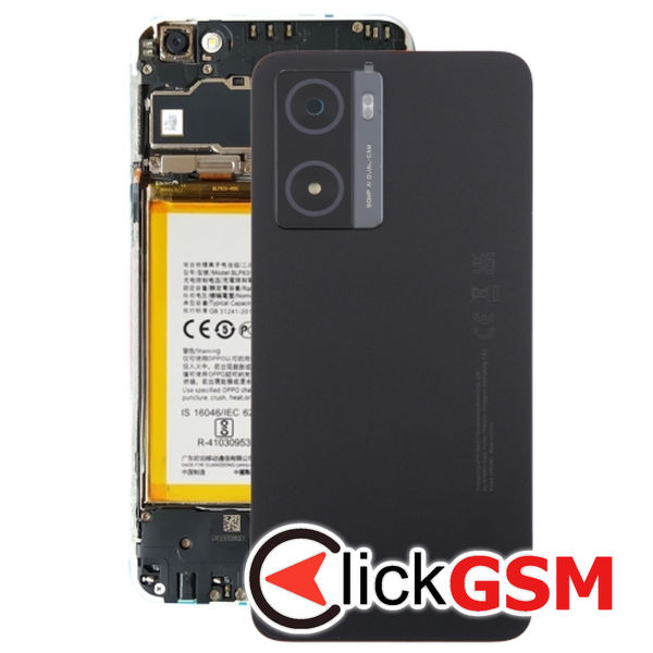 Piesa Piesa Capac Spate Cu Geam Camera Black Oppo A77s 2sws