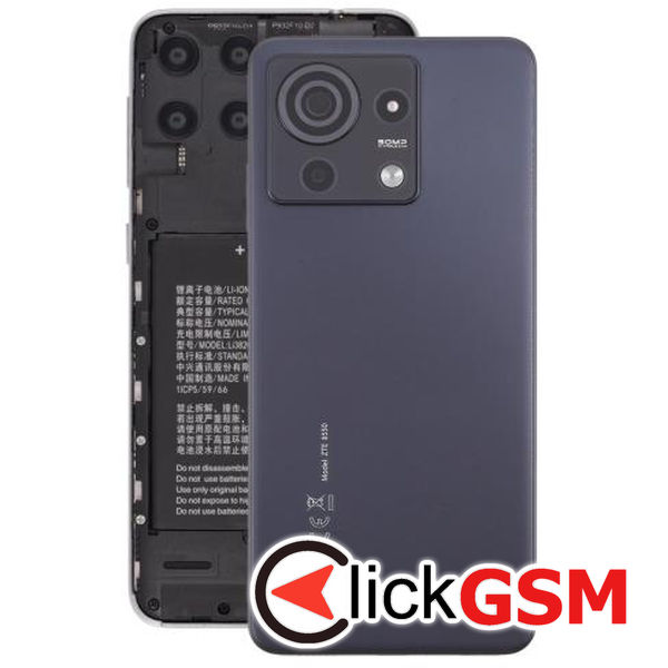 Piesa Capac Spate Cu Geam Camera Black Zte Blade V50 Vita 4pao