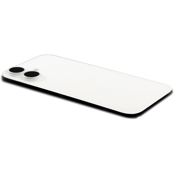 Apple iPhone 16 · Back Cover incl. Camera lens, Flash Light and Wireless Charging For iPhone 16 White Pulled