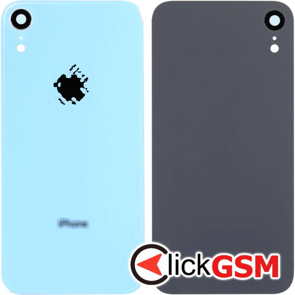 Piesa Capac Spate Cu Geam Camera Blue Apple Iphone Xr 45wr