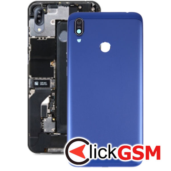 Piesa Piesa Capac Spate Cu Geam Camera Blue Asus Zenfone Max M2 24zh