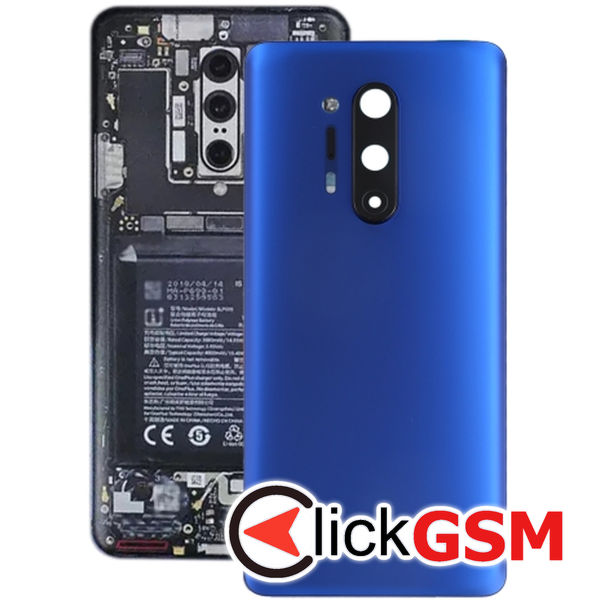 Piesa Capac Spate Cu Geam Camera Blue Oneplus 8 Pro 21uf