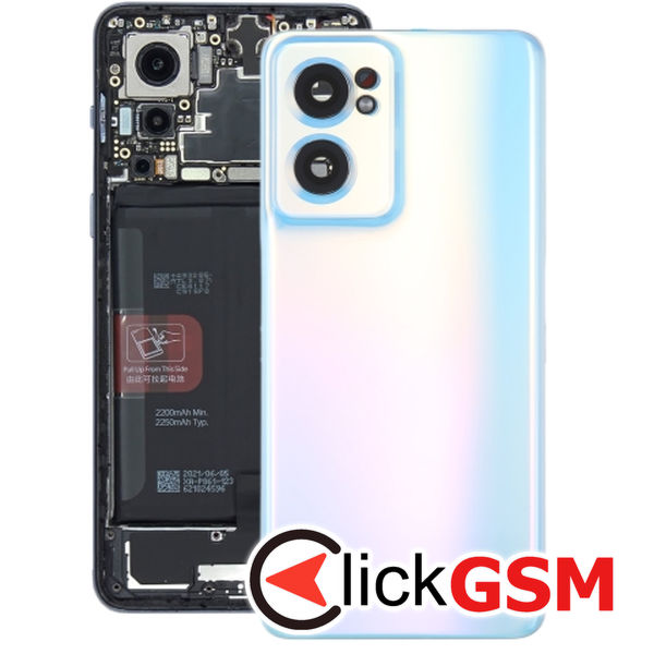 Piesa Capac Spate Cu Geam Camera Blue Oneplus Nord Ce 2 5g 2uen