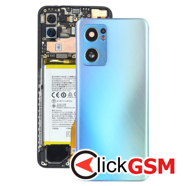 Piesa Capac Spate Cu Geam Camera Blue Oppo Reno7 2sz0