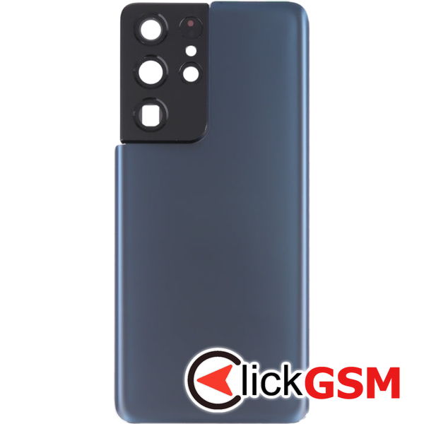 Piesa Capac Spate Cu Geam Camera Blue Samsung Galaxy S21 Ultra 5g 4av2