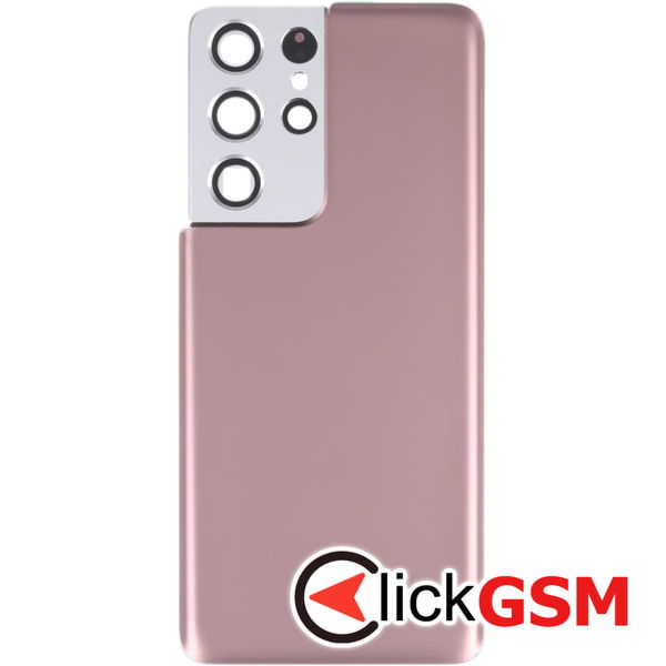 Piesa Capac Spate Cu Geam Camera Brown Samsung Galaxy S21 Ultra 5g 4odg