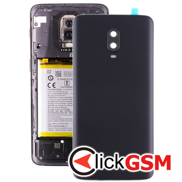 Piesa Capac Spate Cu Geam Camera Frosted Black Oneplus 6t 21yq