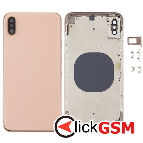 Piesa Capac Spate Cu Geam Camera Gold Apple Iphone Xs Max 4fqc