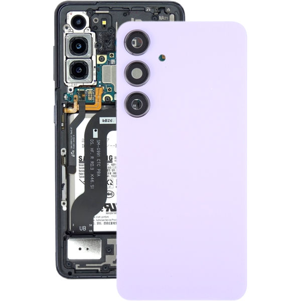 Samsung Galaxy S24+ · For Samsung Galaxy S24+ SM-S926B Battery Back Cover with Camera Lens Frame(Light Purple)