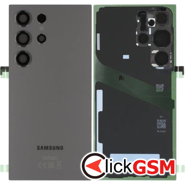 Piesa Capac Spate Cu Geam Camera Negru Mat Samsung Galaxy S24 Ultra 2ue