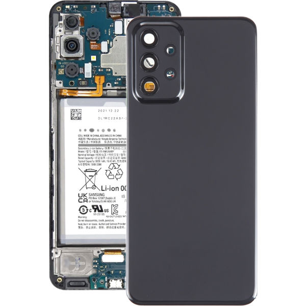 Samsung Galaxy A23 5G · For Samsung Galaxy A23 5G SM-A236A Battery Back Cover with Camera Lens Frame(Black)