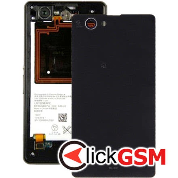 Piesa Capac Spate Cu Geam Camera Negru Sony Xperia Z1 Compact 20zm