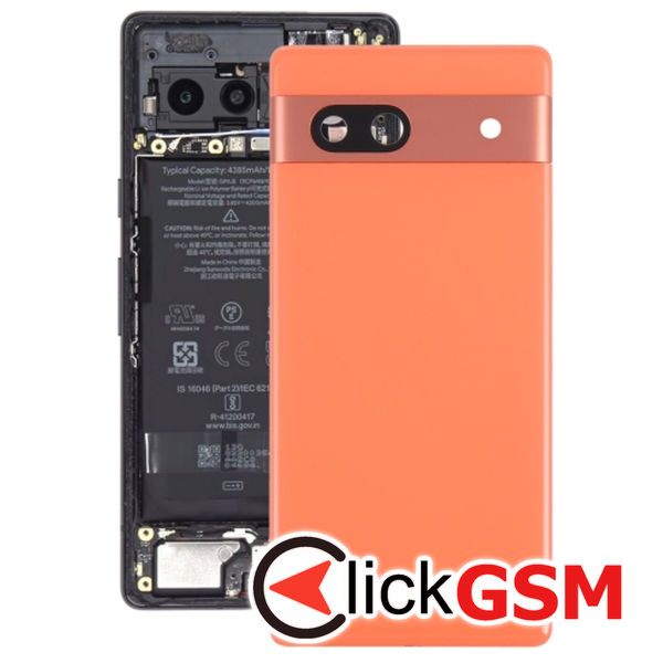 Piesa Capac Spate Cu Geam Camera Orange Google Pixel 7a 2te6