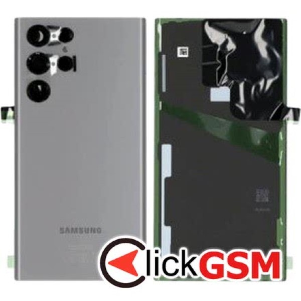 Capac Spate cu Geam Camera Graphite Samsung Galaxy S22 Ultra 1ldk