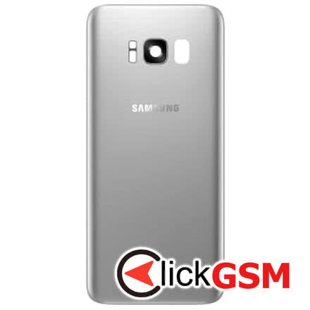 Capac Spate cu Geam Camera Argintiu Samsung Galaxy S8 2d5l