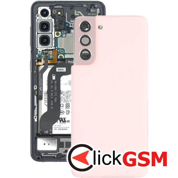 Piesa Piesa Capac Spate Cu Geam Camera Pink Samsung Galaxy S21 5g 4b1b