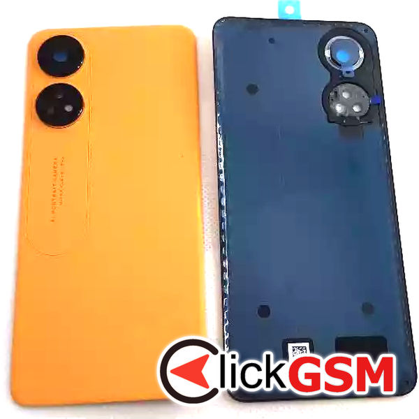 Piesa Capac Spate Cu Geam Camera Portocaliu Oppo Reno8 T 4g 2qmx