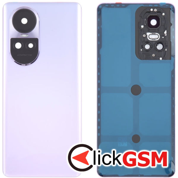 Piesa Piesa Capac Spate Cu Geam Camera Purple Oppo Reno10 Pro 49ae