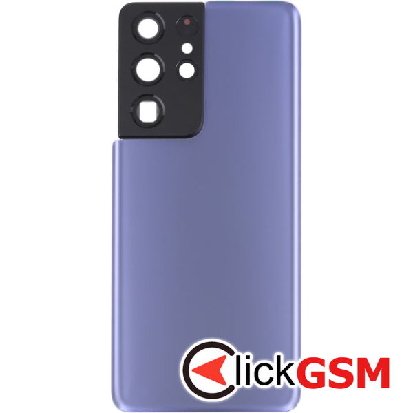 Piesa Capac Spate Cu Geam Camera Purple Samsung Galaxy S21 Ultra 5g 4b3v