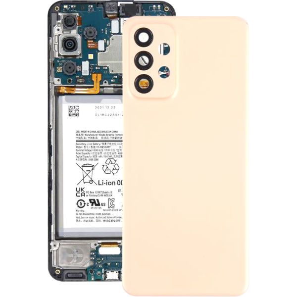 Samsung Galaxy A23 5G · For Samsung Galaxy A23 5G SM-A236A Battery Back Cover with Camera Lens Frame(Pink)