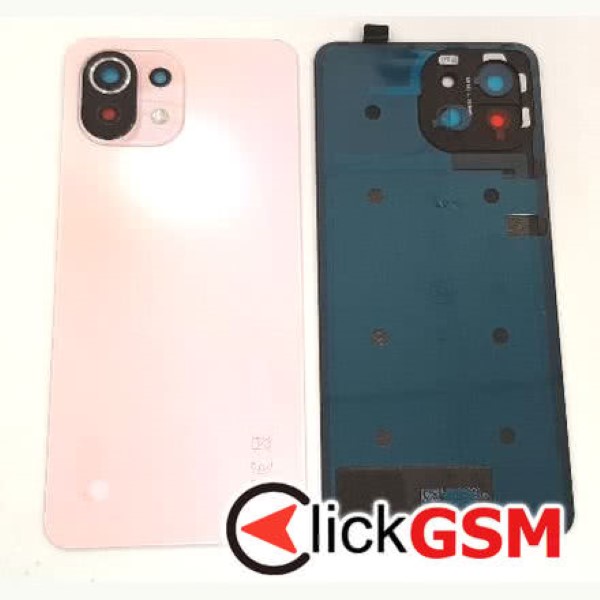 Piesa Capac Spate Cu Geam Camera Roz Xiaomi Mi 11 Lite 37v3