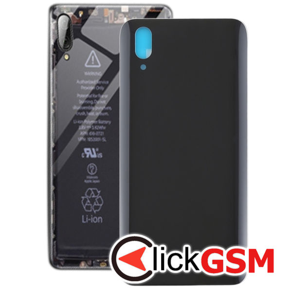 Piesa Capac Spate Cu Geam Camera Si Buton Amprenta Black Vivo Nex 2096