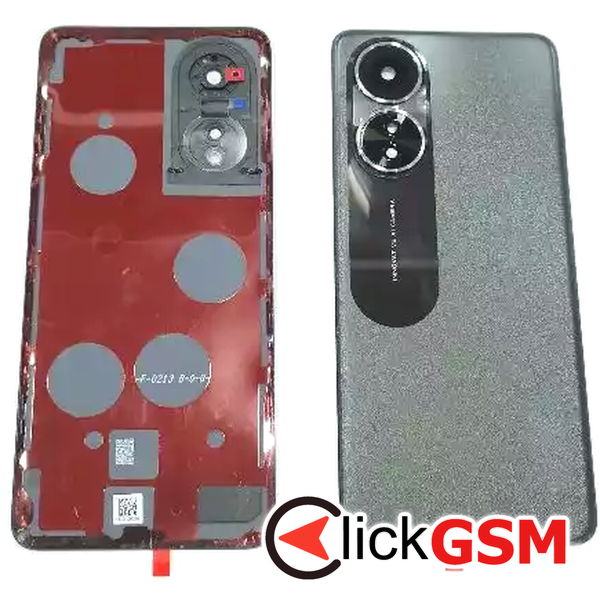 Piesa Piesa Capac Spate Cu Geam Camera Si Buton Amprenta Negru Oppo A58 4g Hc4