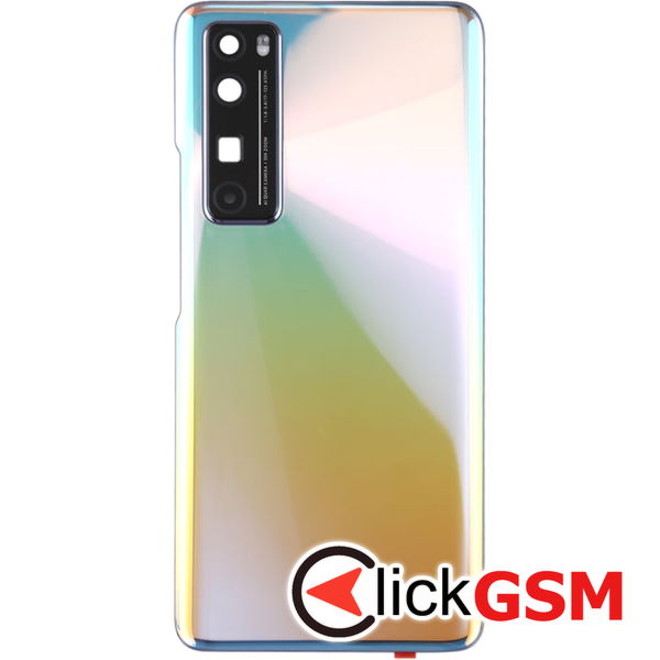 Piesa Capac Spate Cu Geam Camera Silver Huawei Nova 7 Pro 5g 2f6x