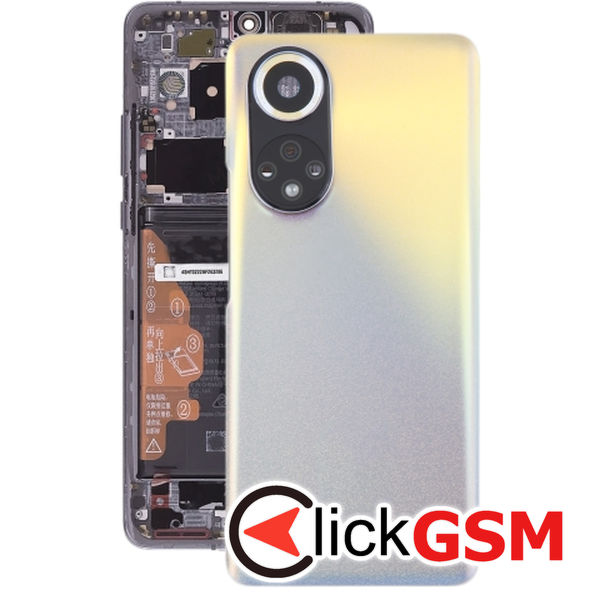 Piesa Piesa Capac Spate Cu Geam Camera Silver Huawei Nova 9 1fcy