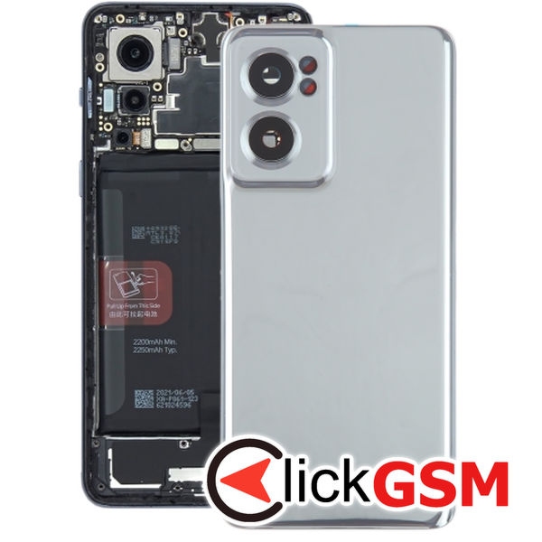 Piesa Piesa Capac Spate Cu Geam Camera Silver Oneplus Nord Ce 2 5g 2ueo