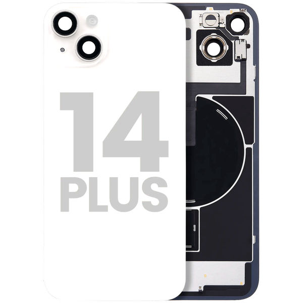 Apple iPhone 14 Plus · Back Glass w/ MagSafe Magnet & NFC & Flashlight Flex For iPhone 14 Plus (Used OEM Pull: Grade A) (Starlight)