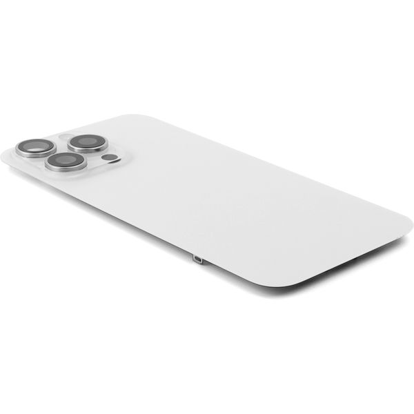 Apple iPhone 15 Pro Max · Back Cover incl. Camera lens, Flash Light and Wireless Charging For iPhone 15 Pro Max White Titanium Pulled B