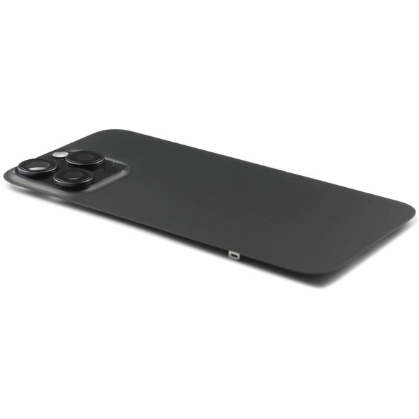 Apple iPhone 15 Pro Max · Back Cover incl. Camera lens, Flash Light and Wireless Charging For iPhone 15 Pro Max (EU Version) Black Titanium Pulled