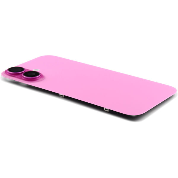 Apple iPhone 16 · Back Cover incl. Camera lens, Flash Light and Wireless Charging For iPhone 16 Pink Pulled