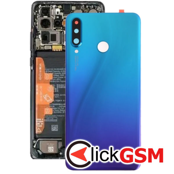 Piesa Capac Spate Cu Geam Camera Twilight Blue Huawei P30 Lite 4nf9