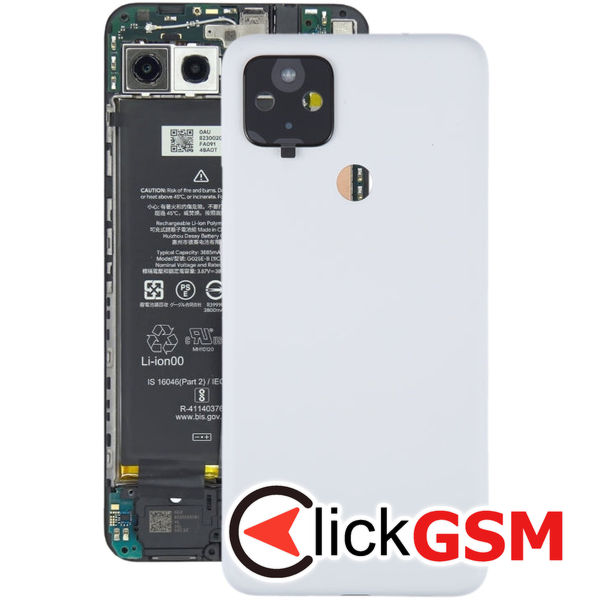 Piesa Capac Spate Cu Geam Camera White Google Pixel 4a 5g 4hd7