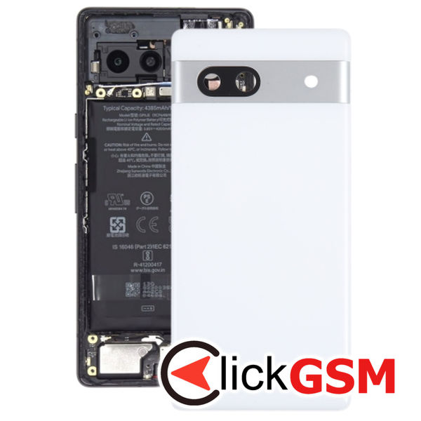 Piesa Piesa Capac Spate Cu Geam Camera White Google Pixel 7a 2te7