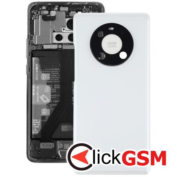 Piesa Capac Spate Cu Geam Camera White Huawei Mate 40 Pro 24pf