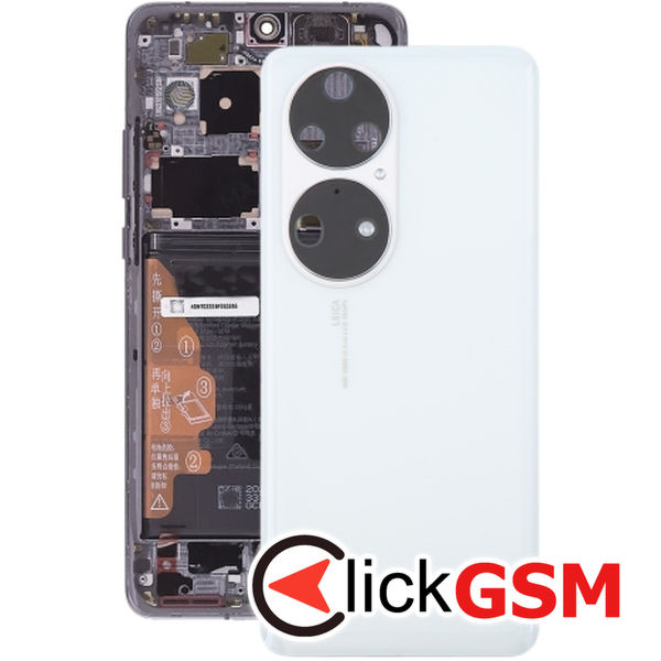 Piesa Capac Spate Cu Geam Camera White Huawei P50 Pro 1fay