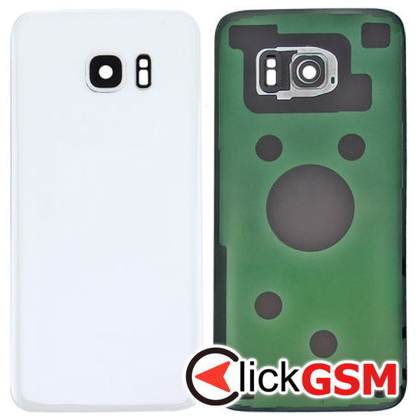 Piesa Capac Spate Cu Geam Camera White Samsung Galaxy S7  4ax6