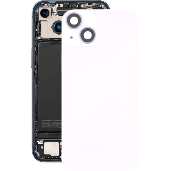 Apple iPhone 14 Plus · For iPhone 14 Plus Glass Battery Back Cover with Flash Bracket + Wireless Charging Module(Purple)