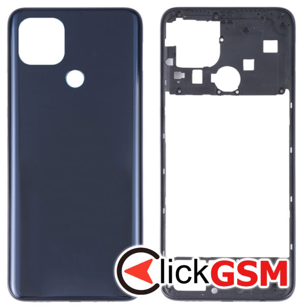 Piesa Piesa Capac Spate Cu Mijloc Black Oppo A15 307u