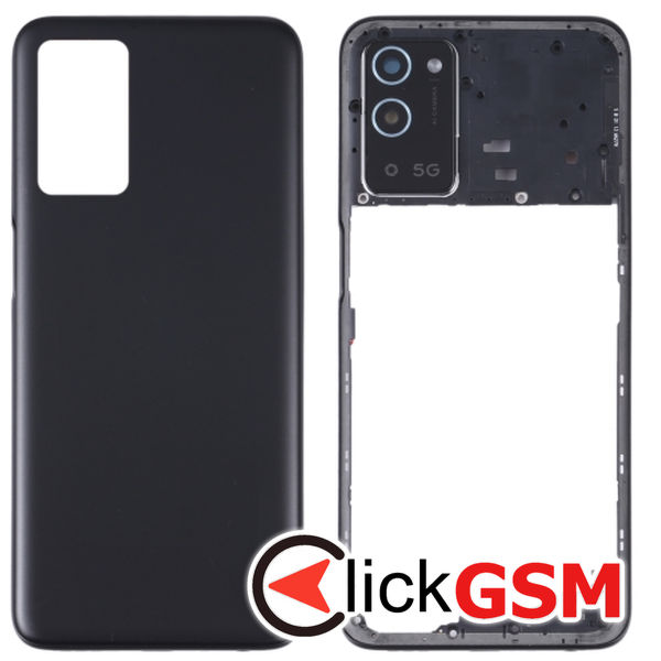 Piesa Capac Spate Cu Mijloc Black Oppo A56 5g 3086