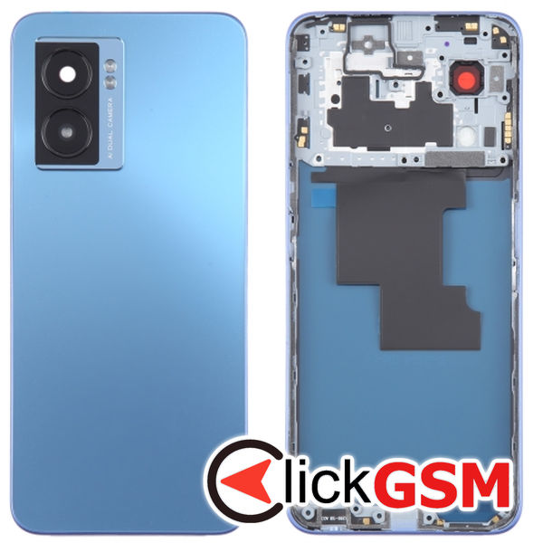 Piesa Capac Spate Cu Mijloc Blue Oppo A57 4g 2tao