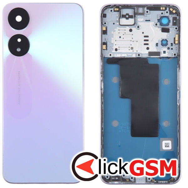 Piesa Piesa Capac Spate Cu Mijloc Purple Oppo A58 4g 2t3d