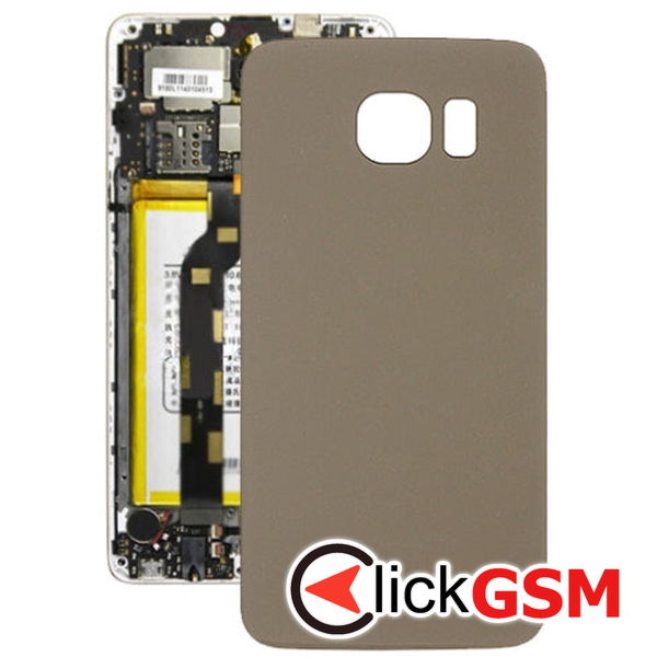 Piesa Capac Spate Gold Samsung Galaxy S6 4ao1